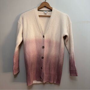 Sundance Sunset Moments Colorblock Ombré Cardigan Sweater Size XS